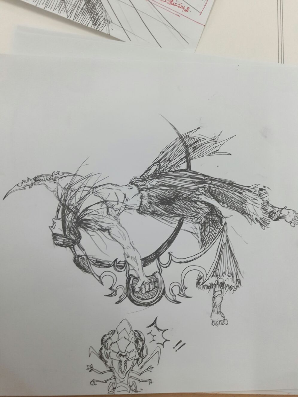 灵感是蛋哥的q俯冲 真的好帅啊 虽然画的很丑 [s:ac:擦汗]