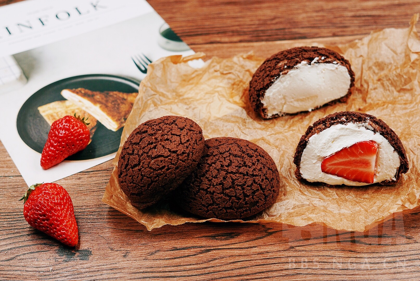 超级好吃的可可酥皮大泡芙~~~为了美食管它什么热量