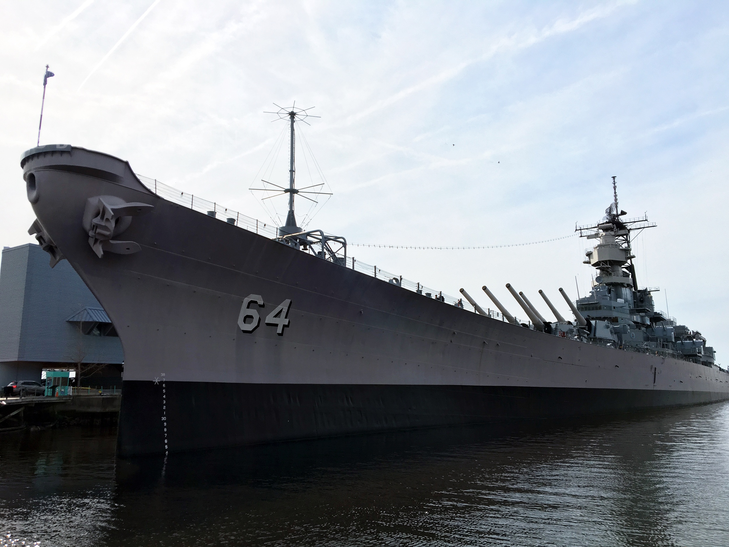 博物馆参观大舰巨炮战斗之星诺福克港bb64威斯康星