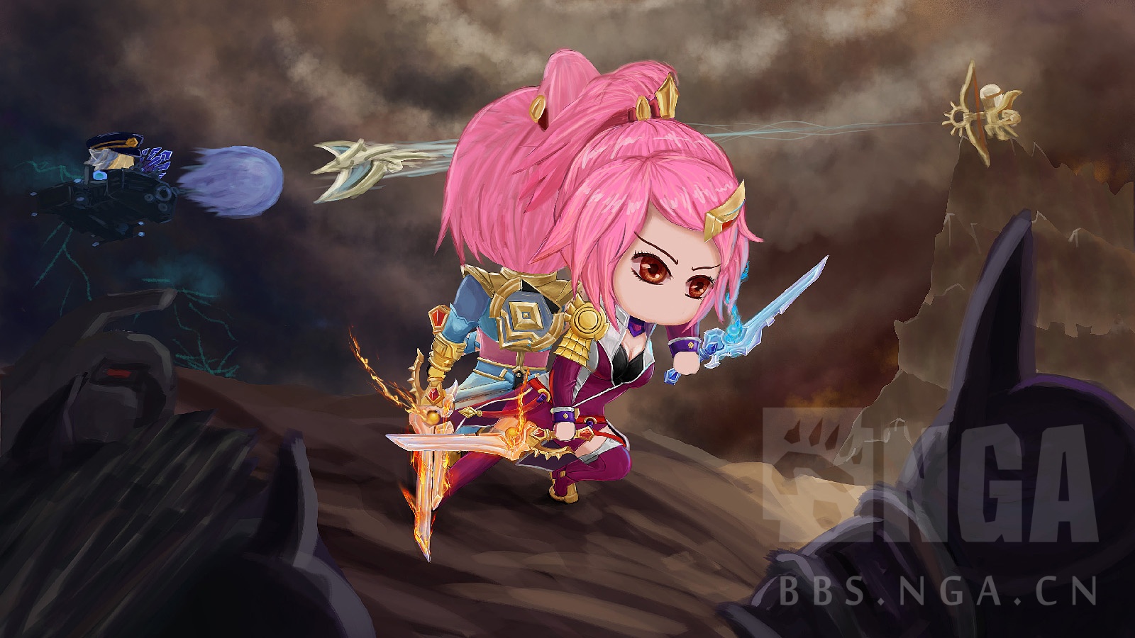 画了一万年q版花木兰别问什么是瓦里安之剑信仰不需要理由