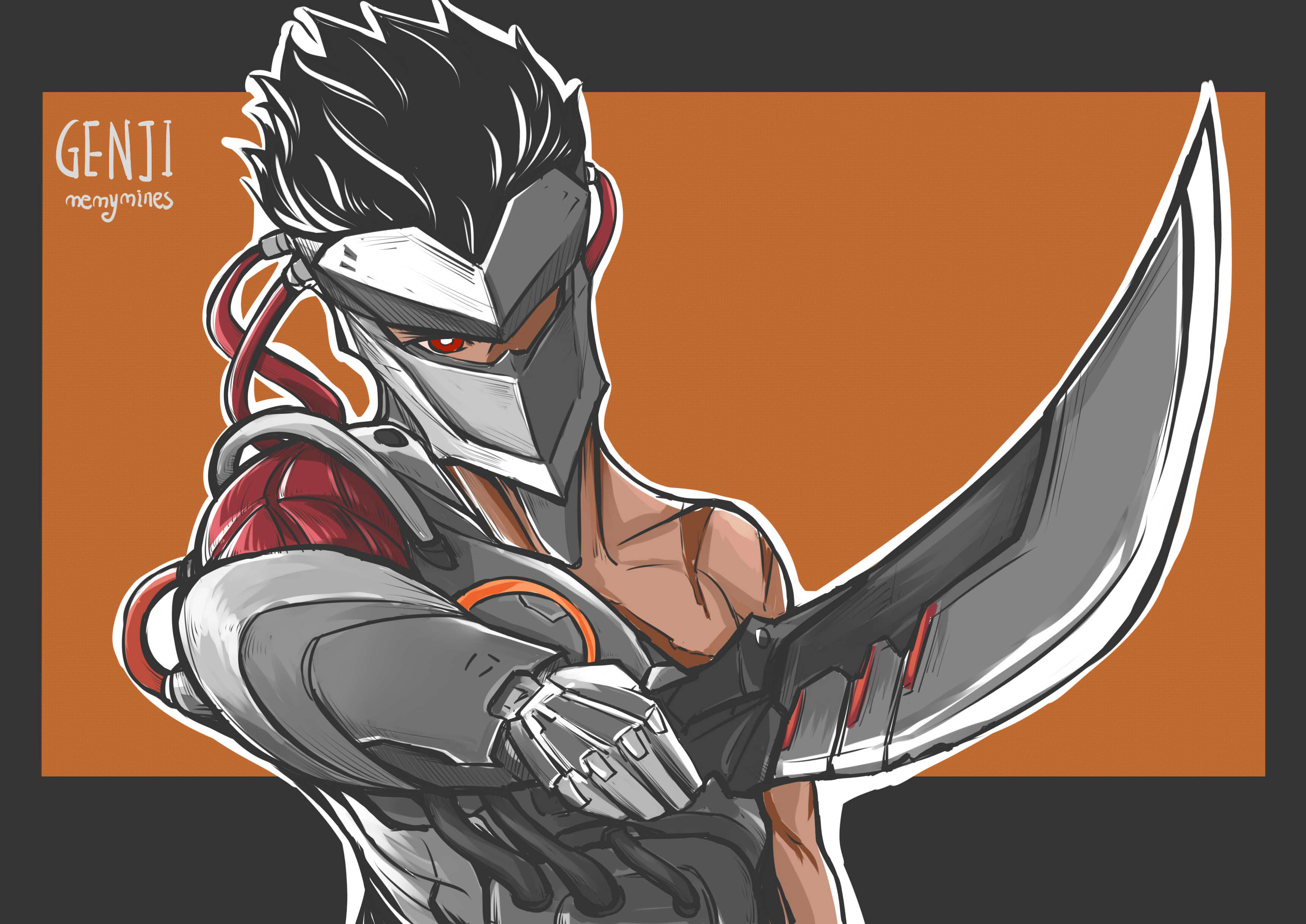 同人创作画了张源氏新皮肤