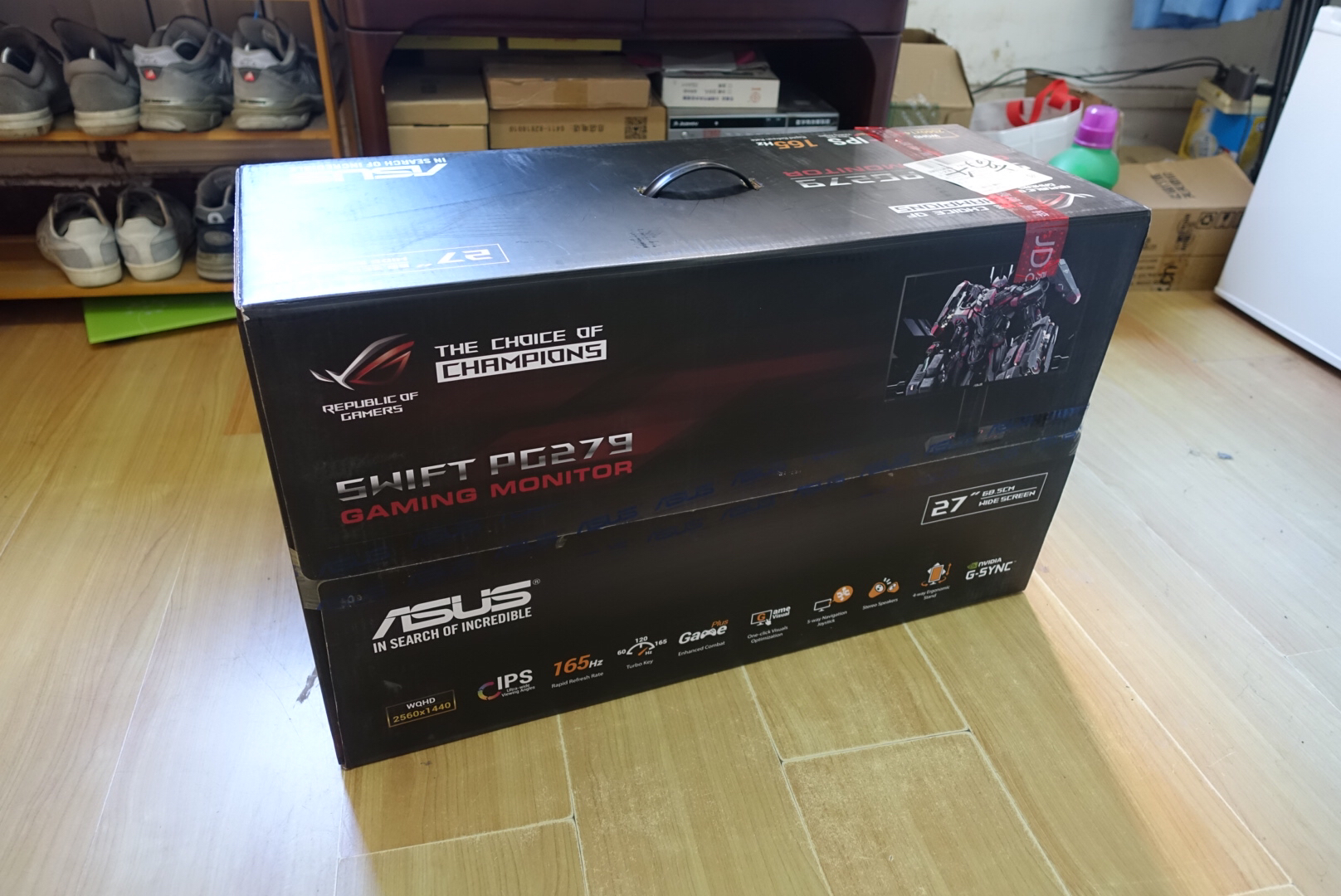 pg279q简单开箱感人漏光