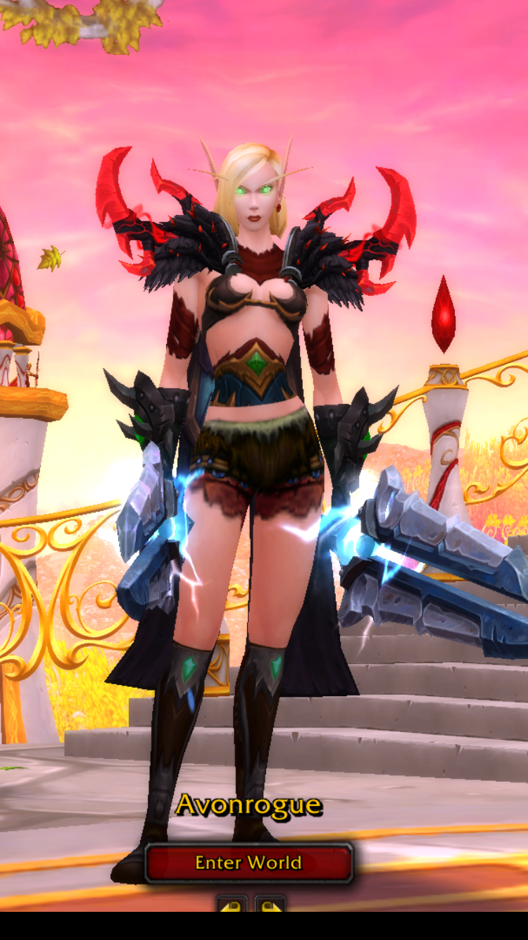 幻化血精灵女盗贼霸气性感幻化求交换