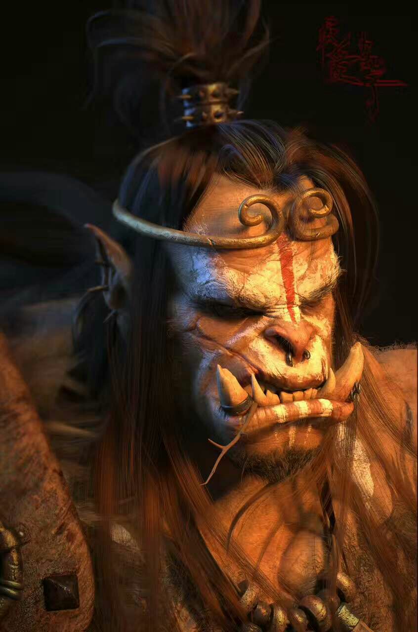 谁说武僧只有熊猫看看朋友搞的兽人武僧多么酷炫有兽人僧朋友出来露个