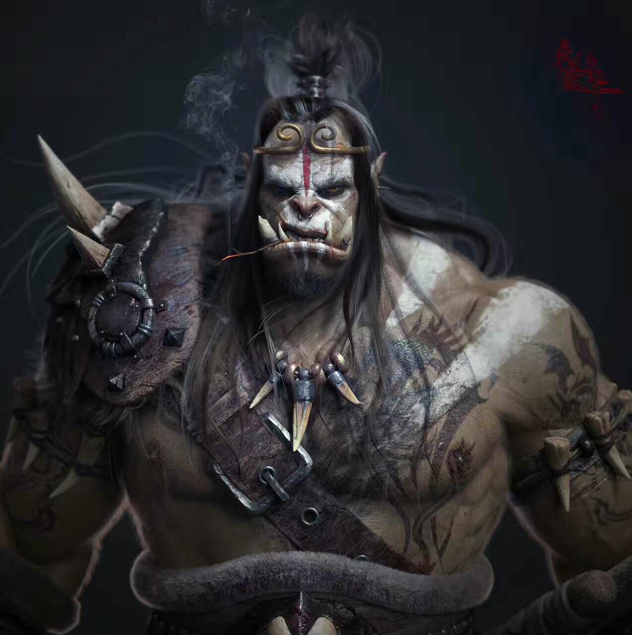 谁说武僧只有熊猫看看朋友搞的兽人武僧多么酷炫有兽人僧朋友出来露个