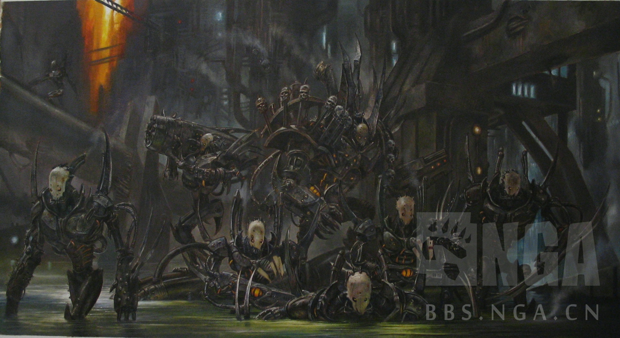 基础图库平日收图大奉献黑暗灵族darkeldar第一弹插画同人