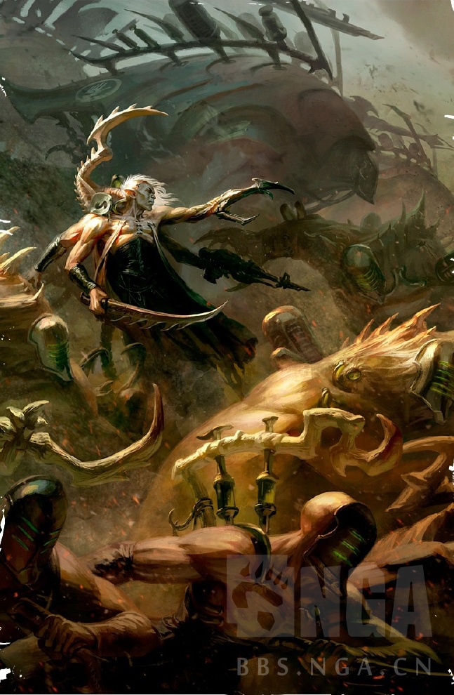 基础图库平日收图大奉献黑暗灵族darkeldar第一弹插画同人