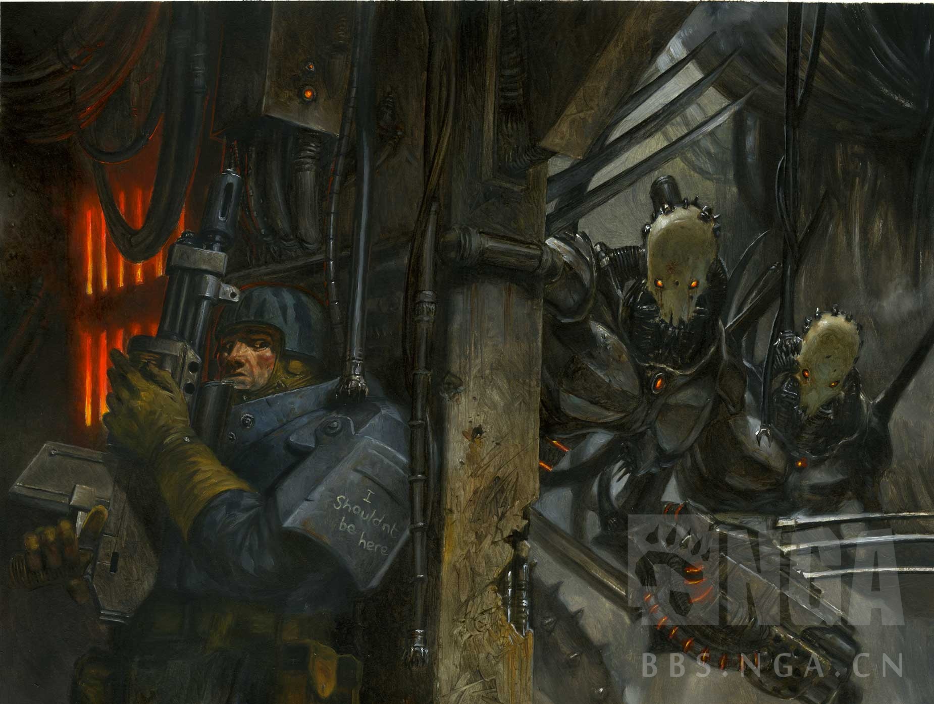 基础图库平日收图大奉献黑暗灵族darkeldar第一弹插画同人