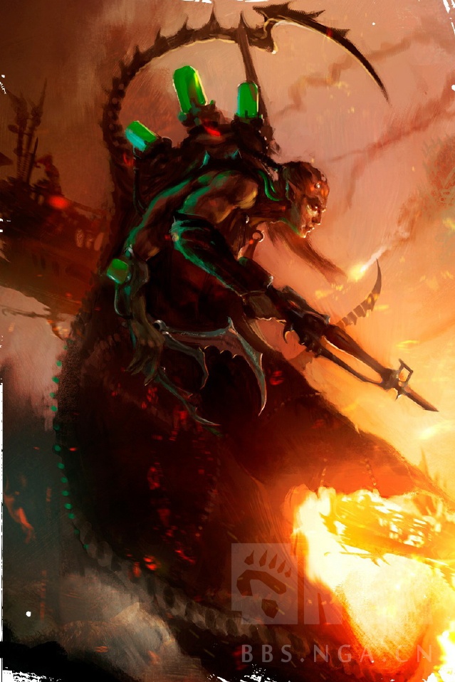 基础图库平日收图大奉献黑暗灵族darkeldar第一弹插画同人