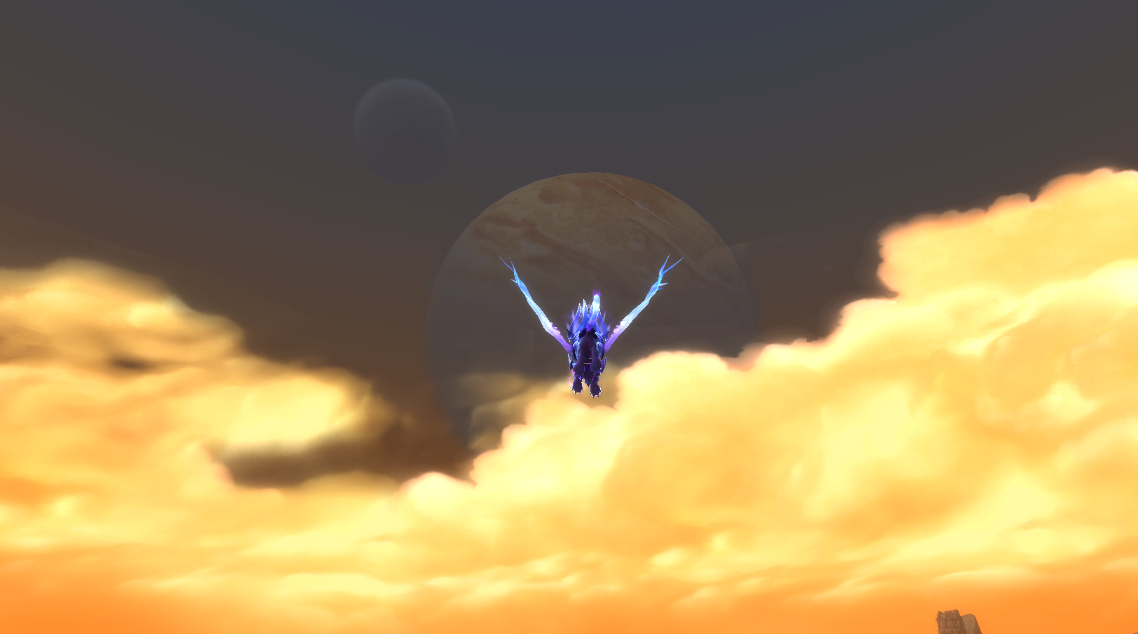 [疑问] 德拉诺的这两个星球坐骑能飞上去吗?