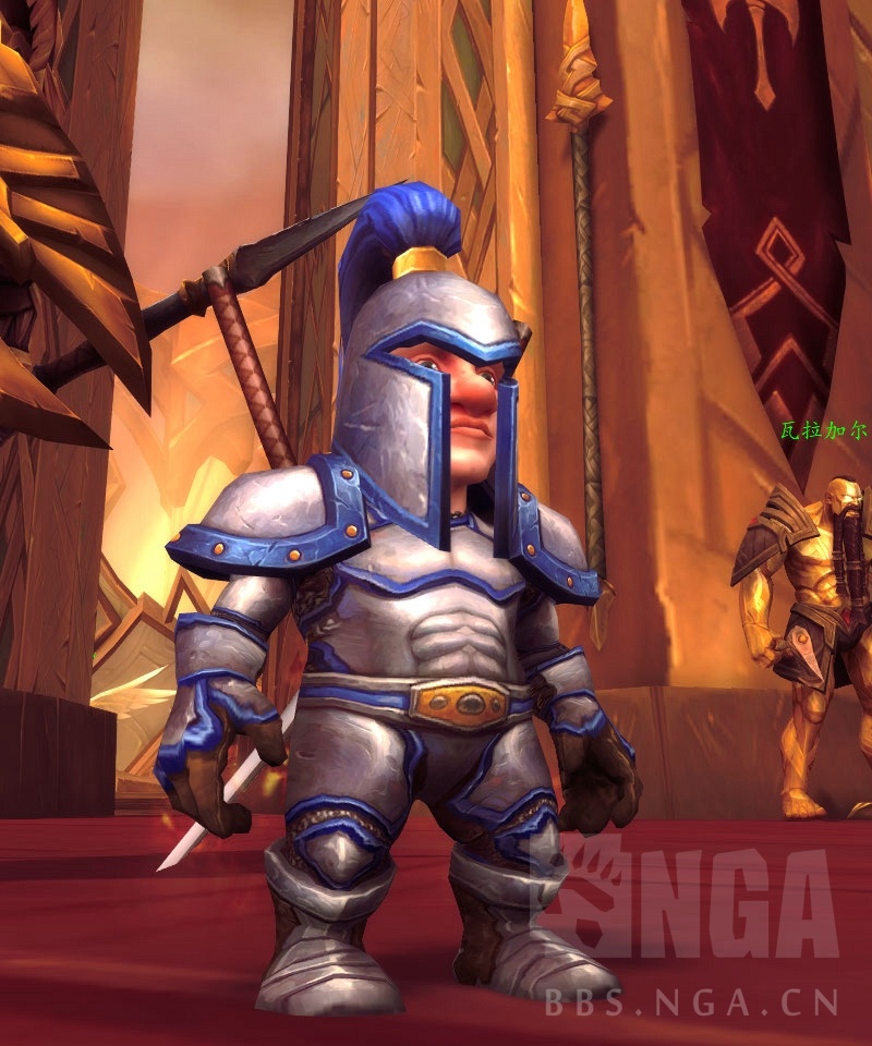 咕的一声笑出来你们都埋汰侏儒这次补上牛头人战士套装幻化你觉得哪套