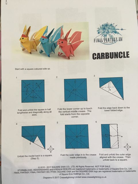[手工课堂] 折纸宝石兽 官方教程流出