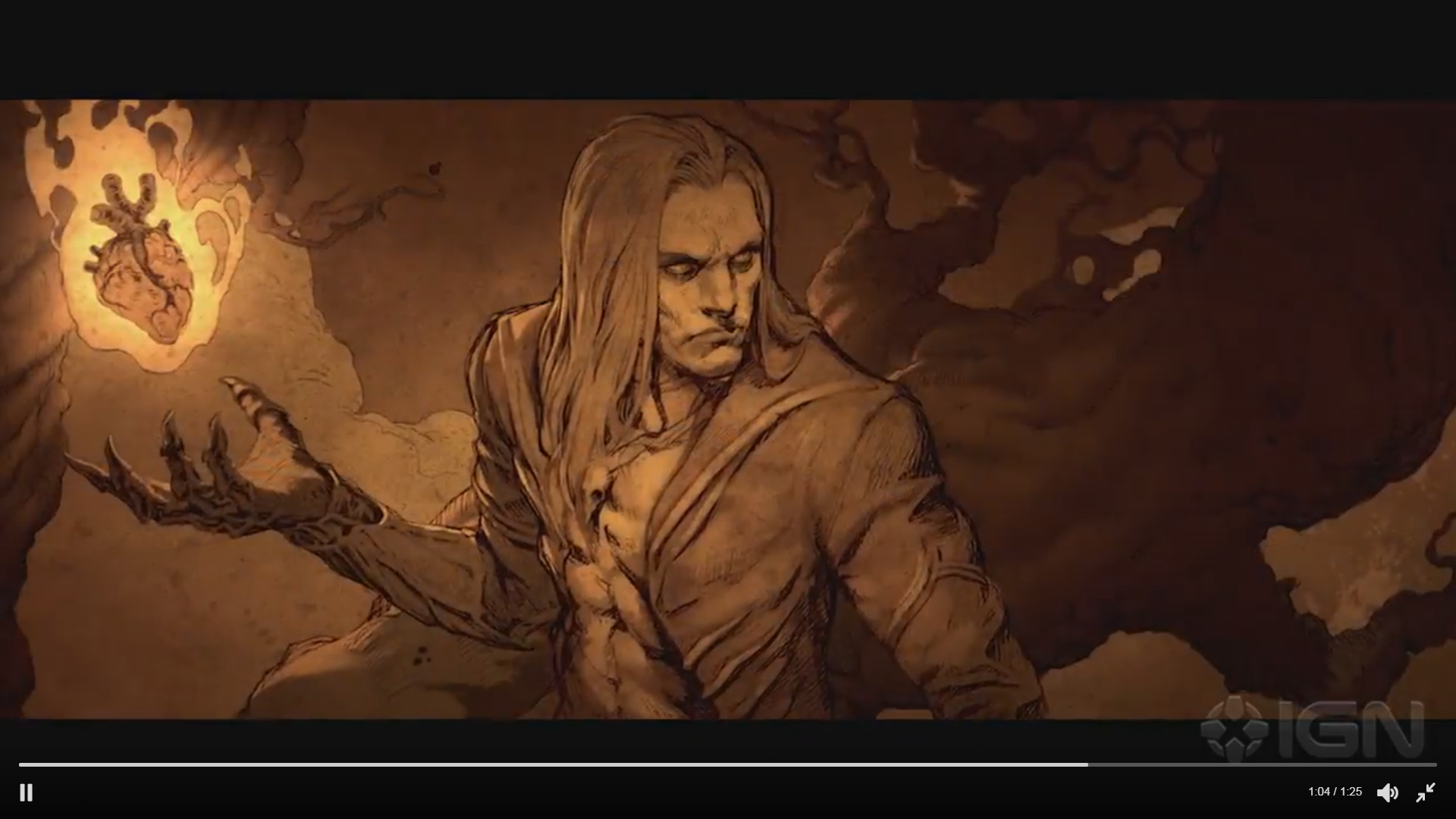 ign的推特发布了死灵法师的第一章开场动画