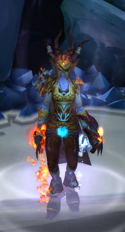 锁甲两套萨满自用幻化冰火两重天