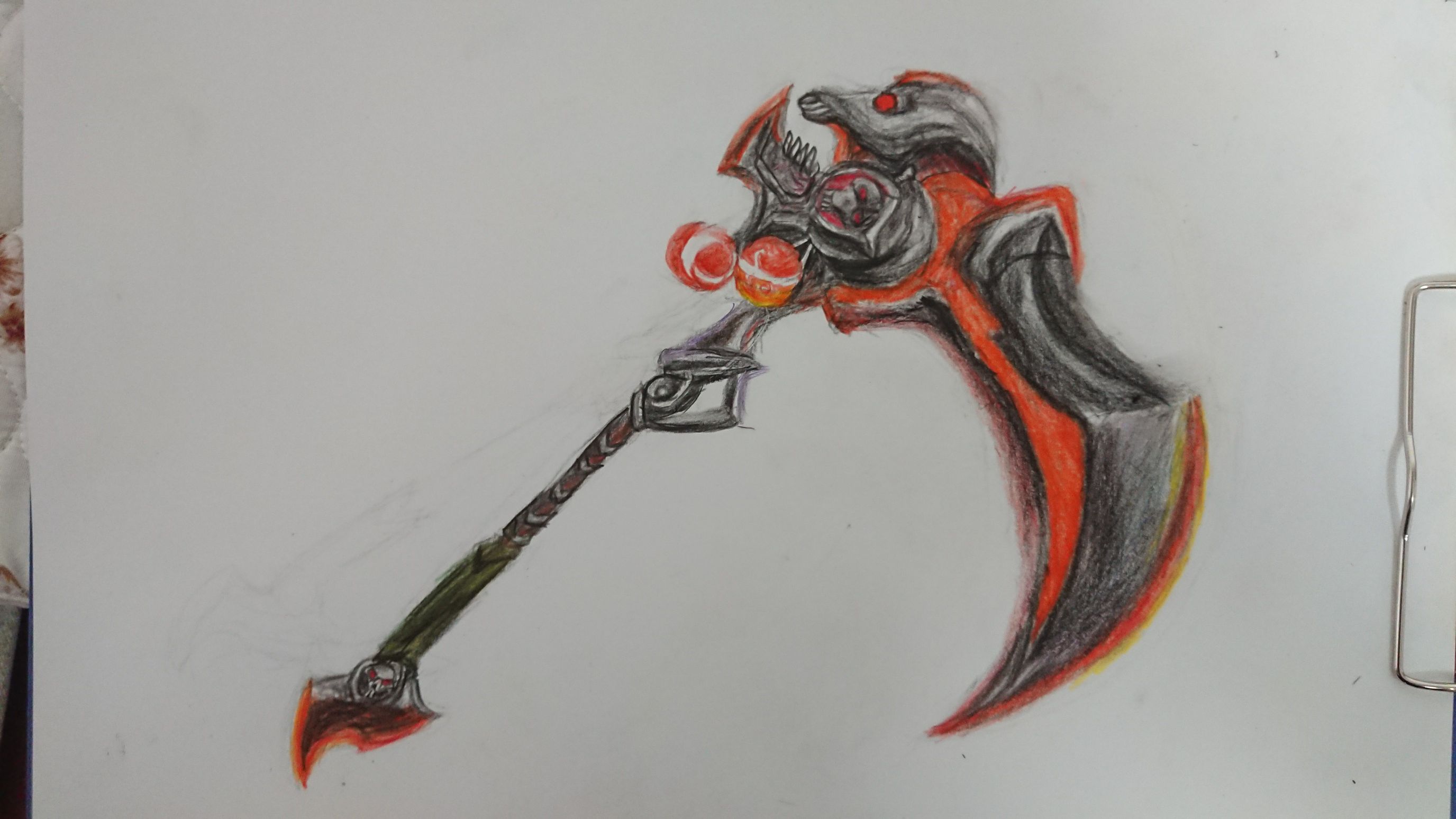 临摹彩铅乌萨勒斯逆风收割者