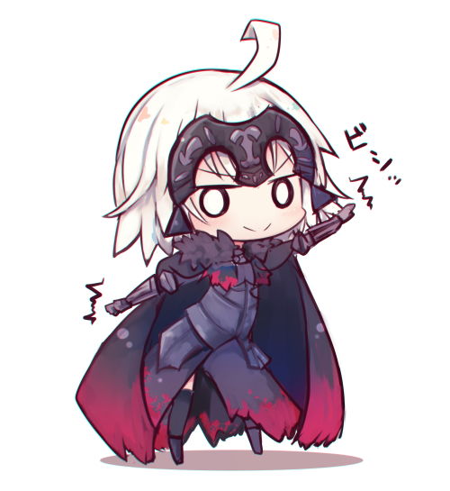 萌新求助啊啊啊这个黑贞表情太可爱了乃位大佬知道作者是谁么