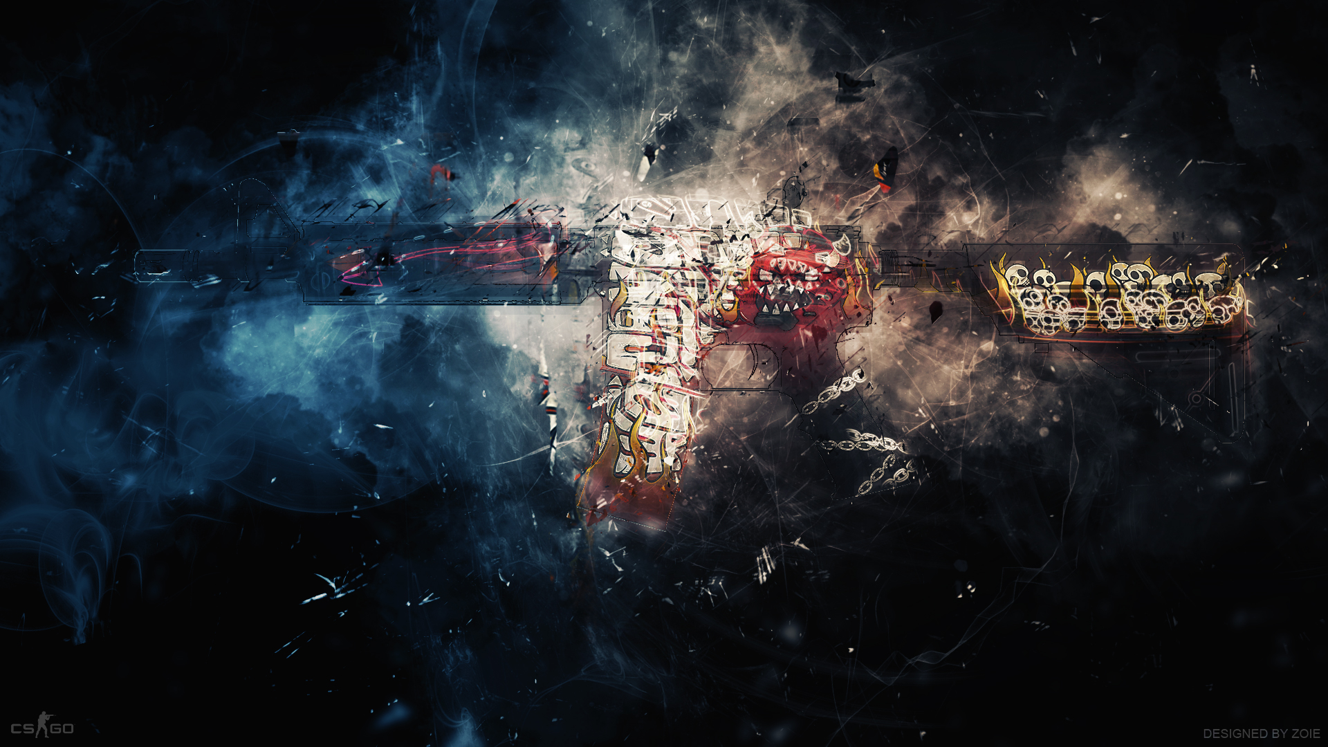 迷乱光影 csgo精美武器壁纸欣赏(多图杀流量)