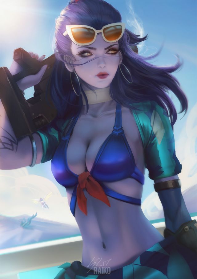 求一下黑百合的泳装皮肤截图