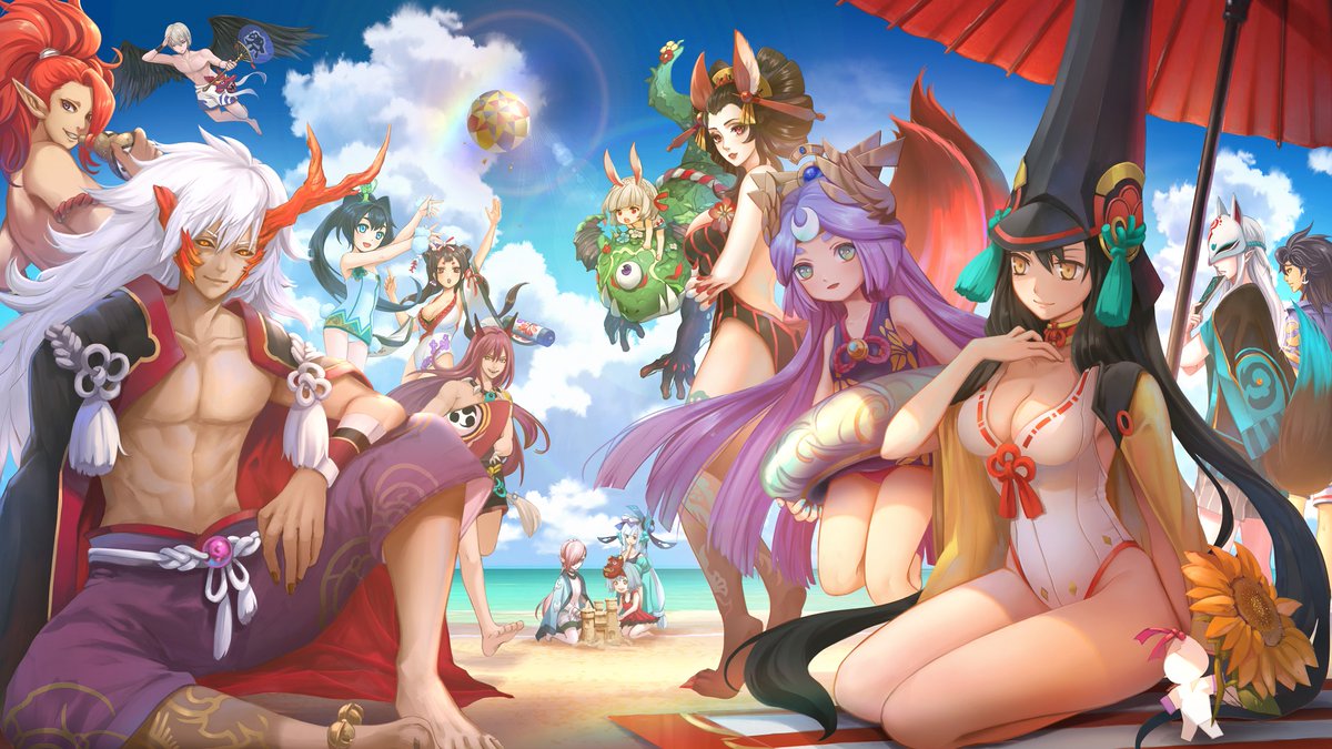 破势水多图预警阴阳师日服官推刊载夏祭同人图作品高清搬运