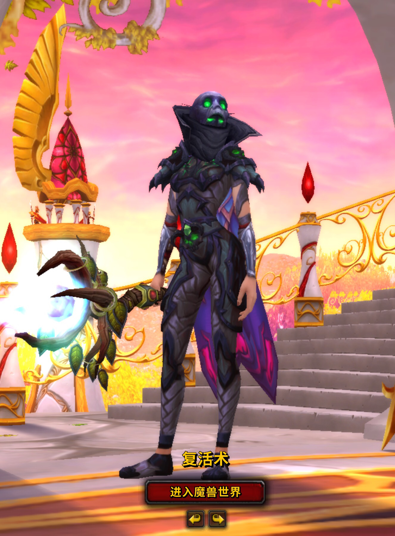 皮甲武僧伊利达雷套换了头和披风