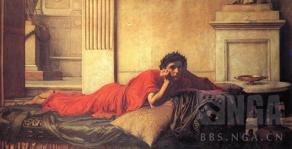 帕提亚的皇帝则紧拉弓弦,而我们的皇帝擦拭着琴弦——尼禄 · 唱歌