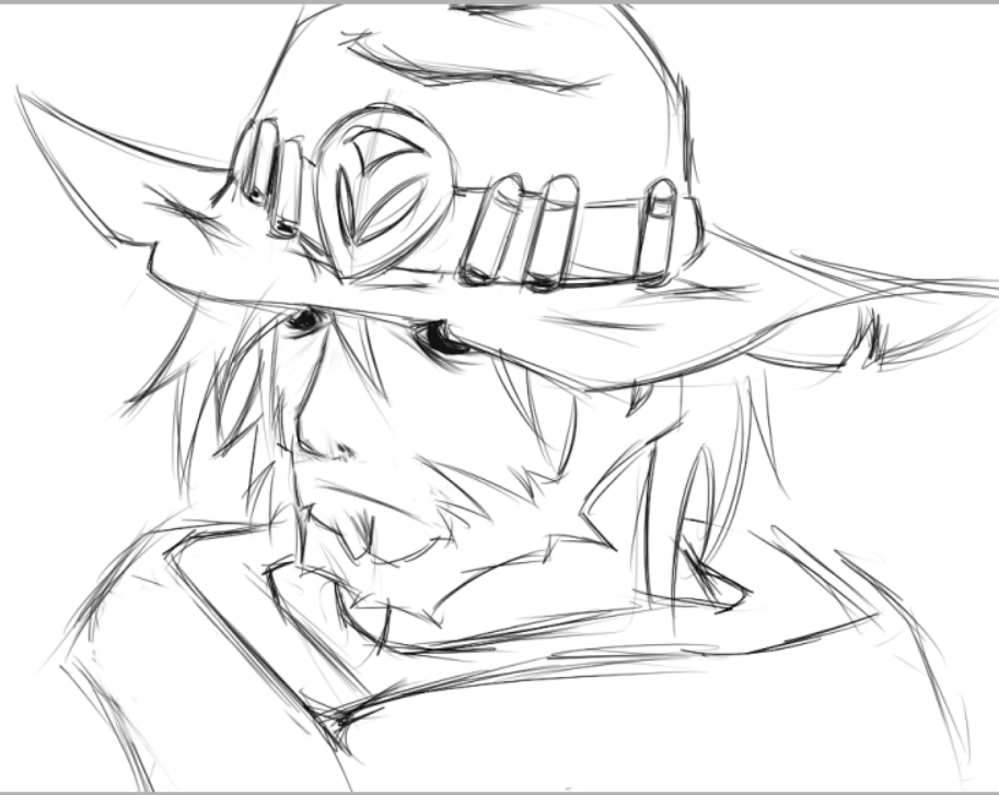 咸鱼咸鱼咸半夜没事干画个麦克雷多图杀猫