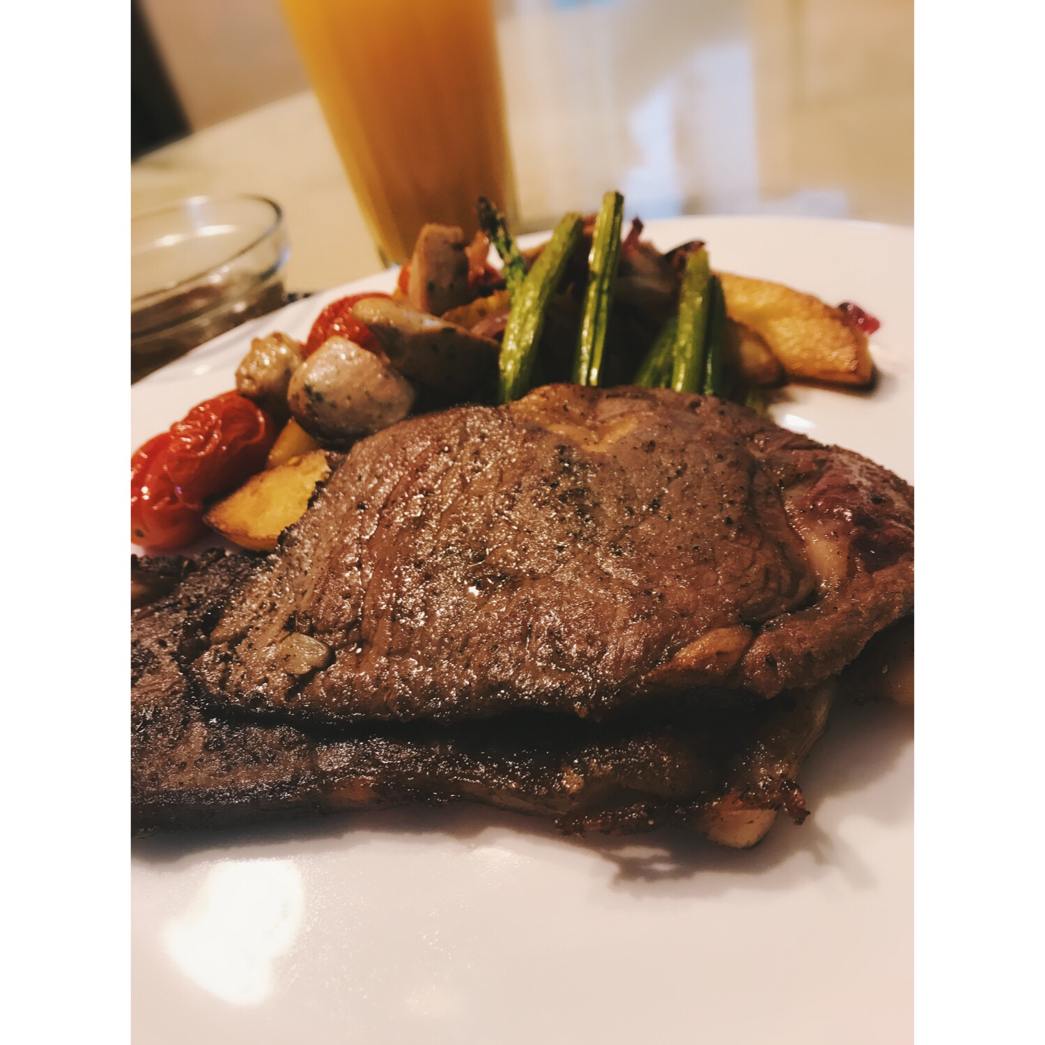 第一次自己煎牛排没有过程图轻喷