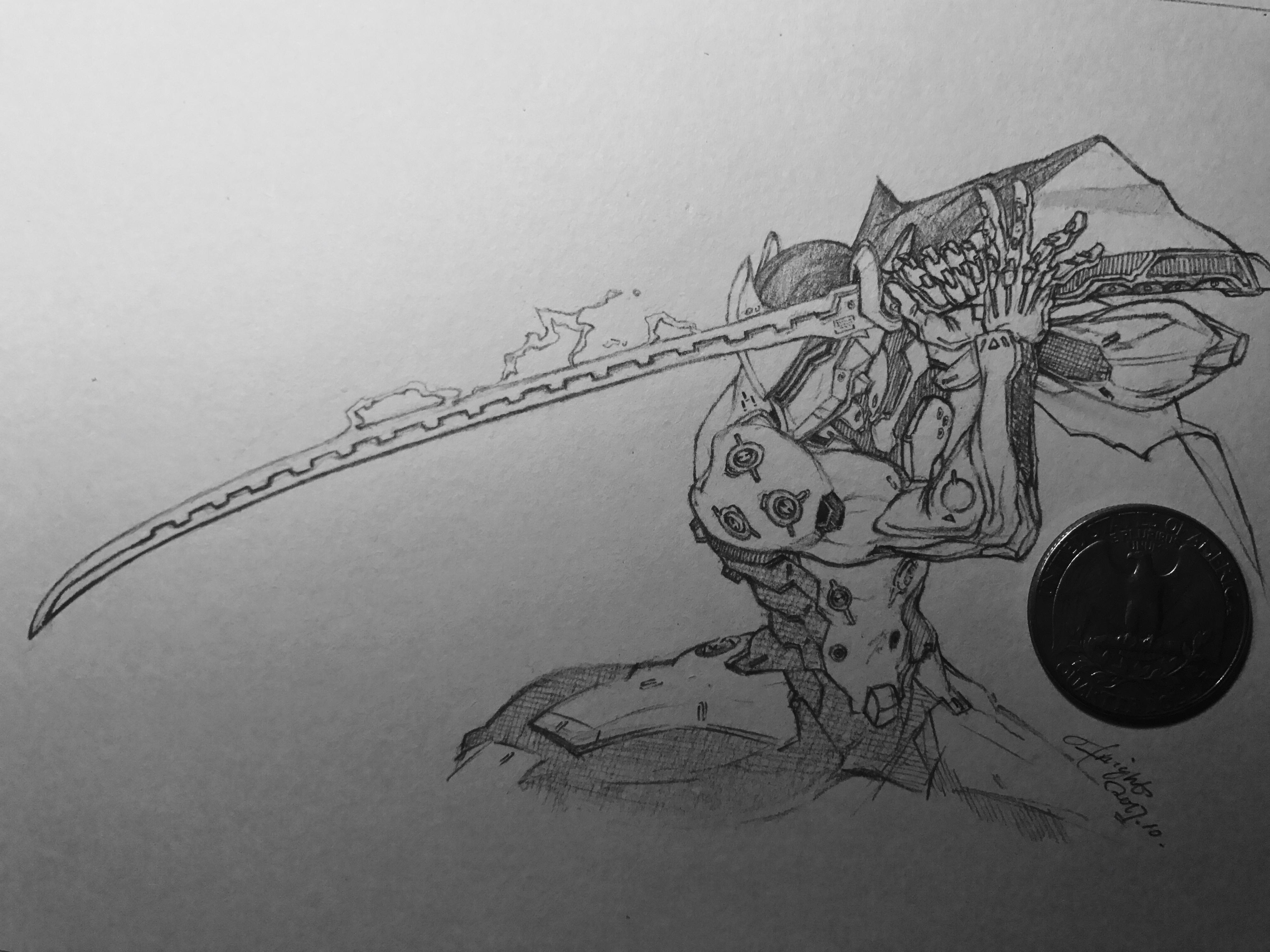 新鲜出炉的源氏同人手绘风暴英雄使我快乐