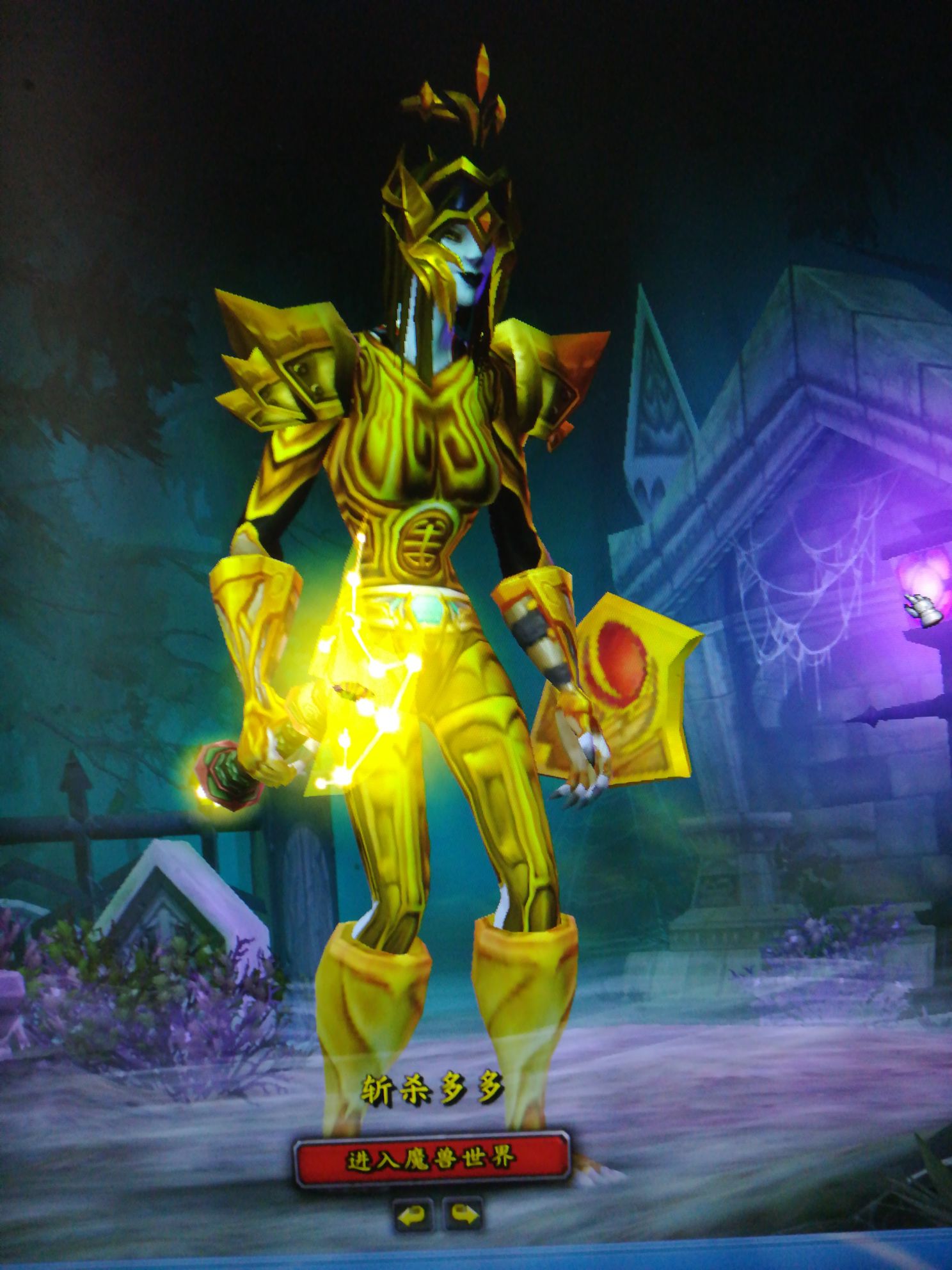 女亡灵战士金色幻化幻化