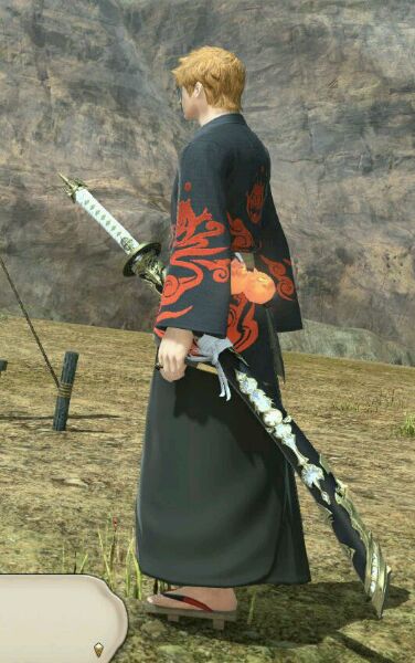 求一个武士刀的投影外观