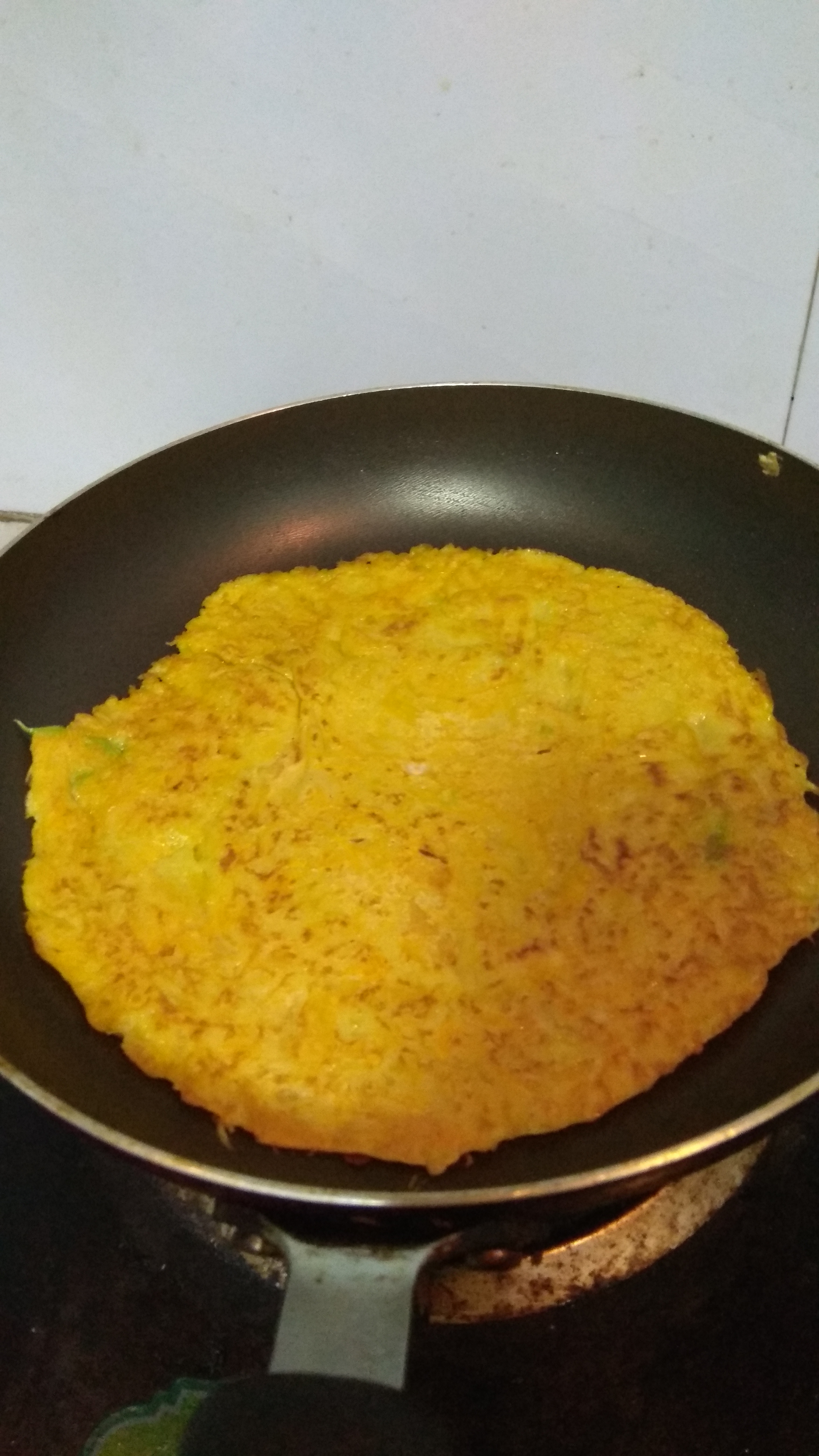 晚饭自己做的南瓜煎饼