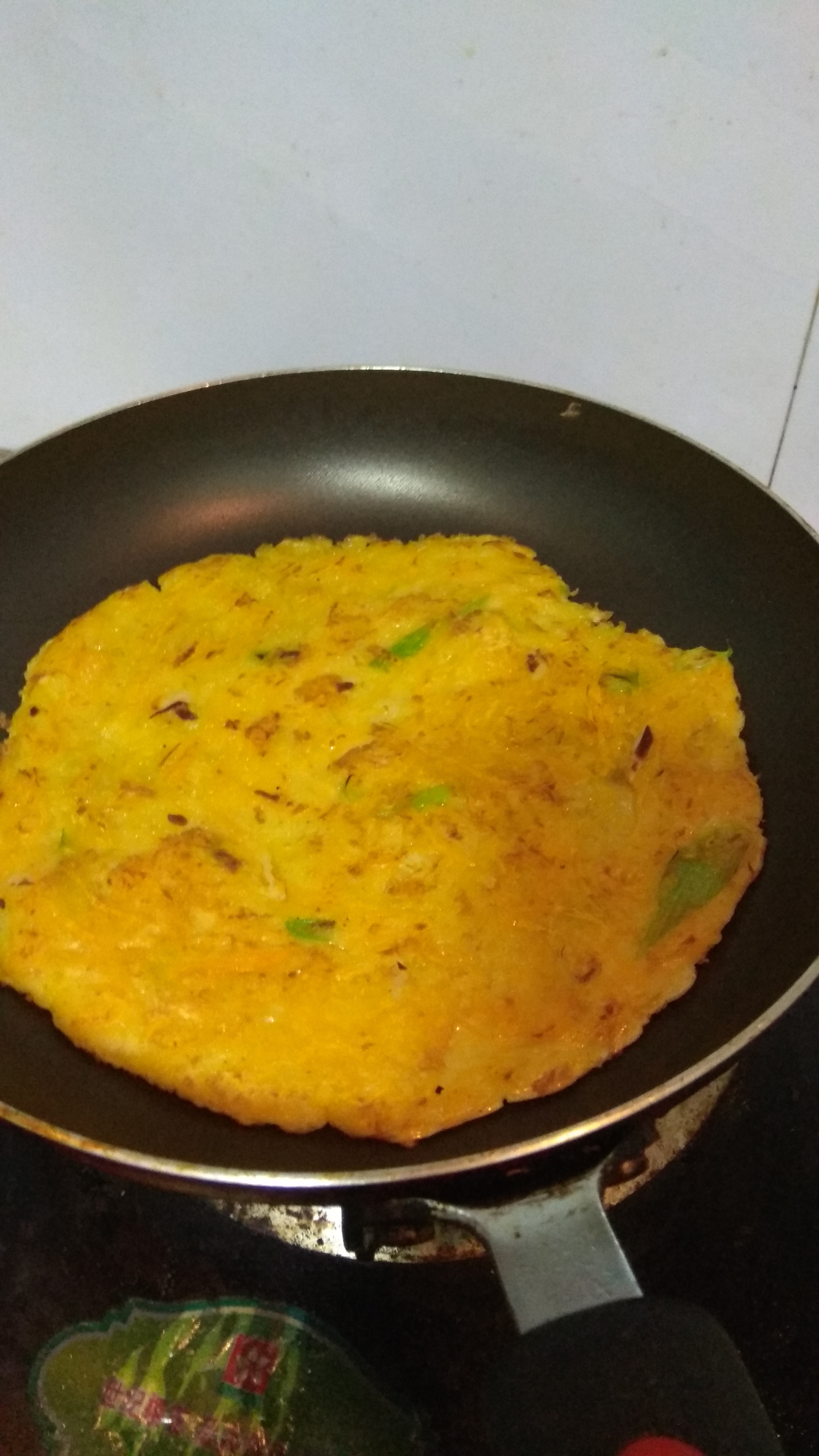 晚饭自己做的南瓜煎饼