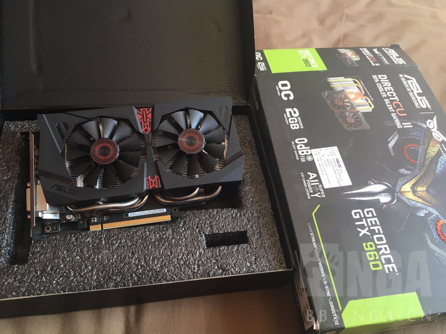 电脑硬件上海地区出售一个华硕猛禽gtx9602g