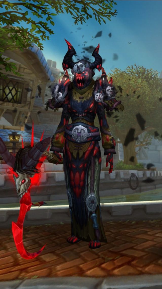 看看我的幻化帅气不,兽人术士 , 恶魔深渊 - abyss of demons论坛 [f