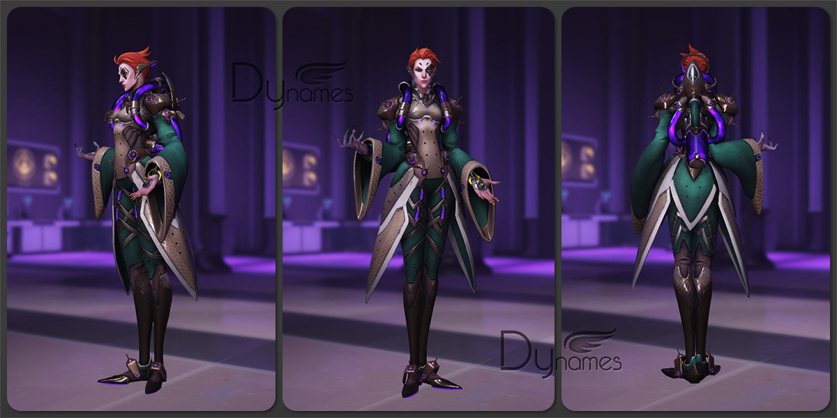 新英雄 莫伊拉 全皮肤表情特写喷漆预览 (莫天使cp喷漆 及莫伊拉原型)