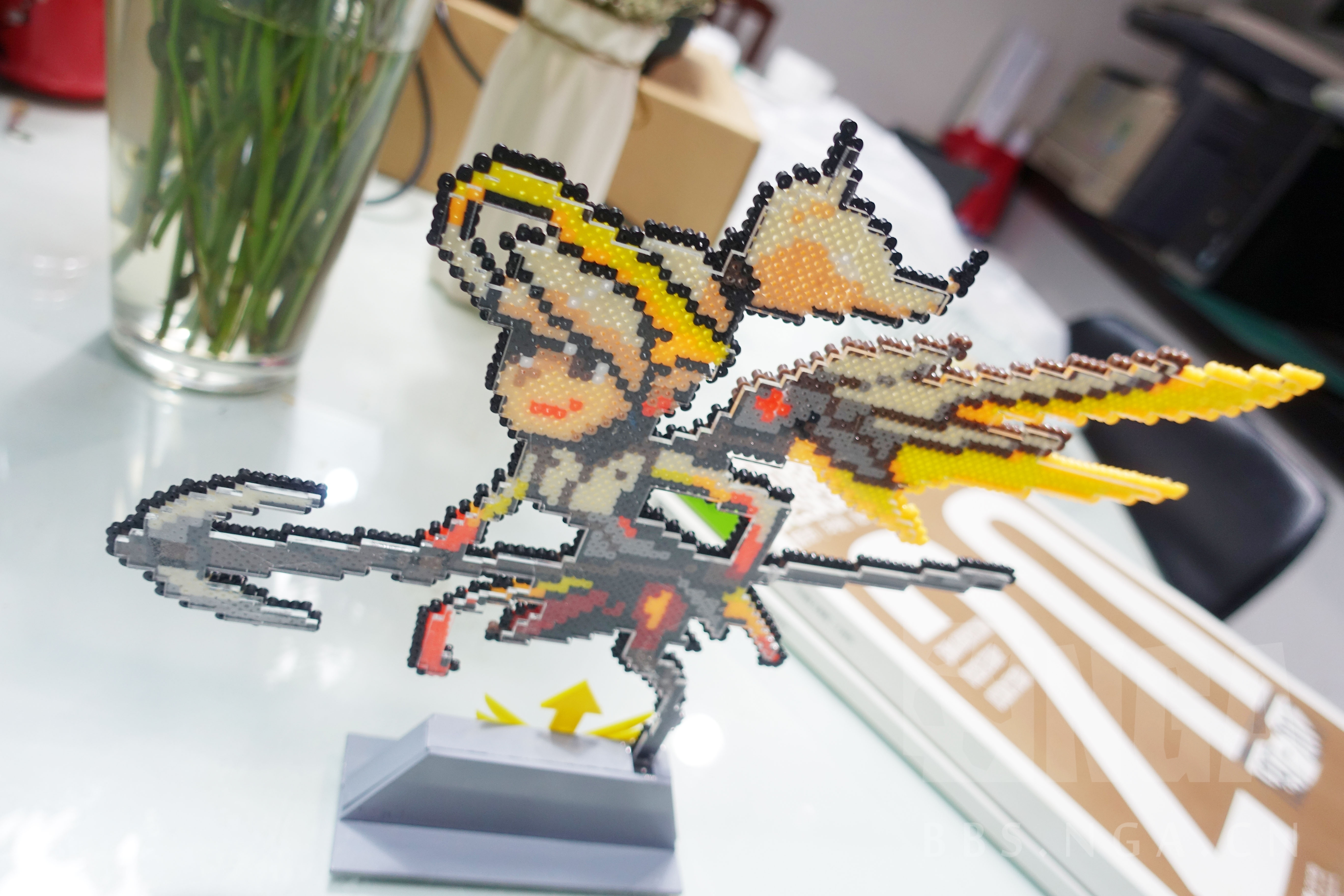 同人创作天使像素喷漆拼豆化