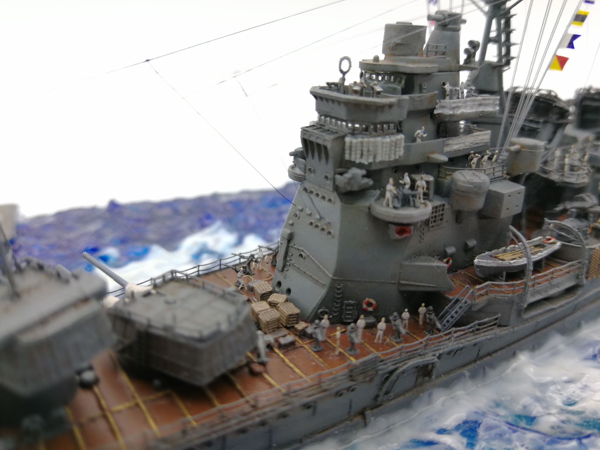 水船模1700重巡洋舰爱宕完工