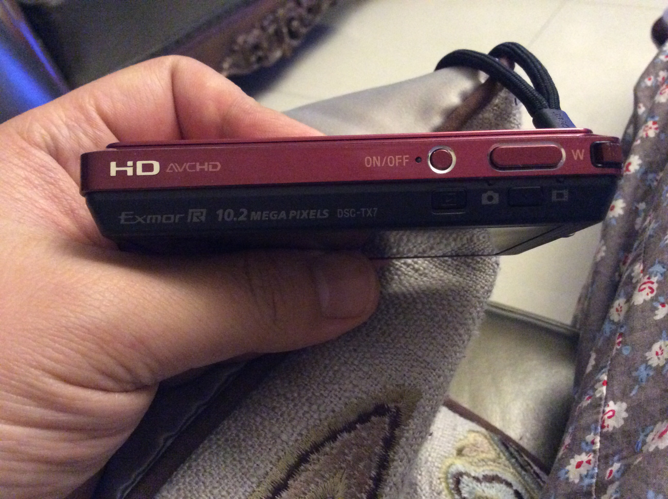 影像设备女生自用索尼sonytx7c酒红色数码相机卡片机450包邮有法王