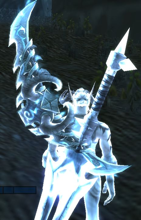 魔兽十三周年活动期间兑换的充气风剑能否双持?