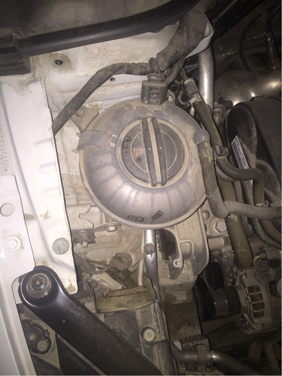 问下老哥们发动机舱里这两个液体