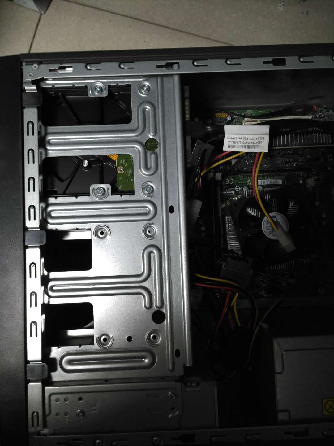 硬件升级联想台式机加装ssd这奇葩的硬盘位求教如何才能装上