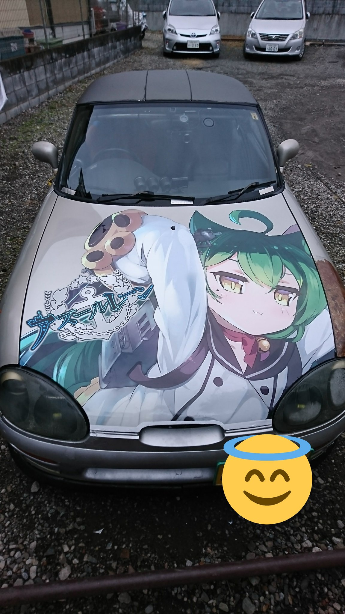 失智魔方日本玩家贴纸喷制的明石痛车