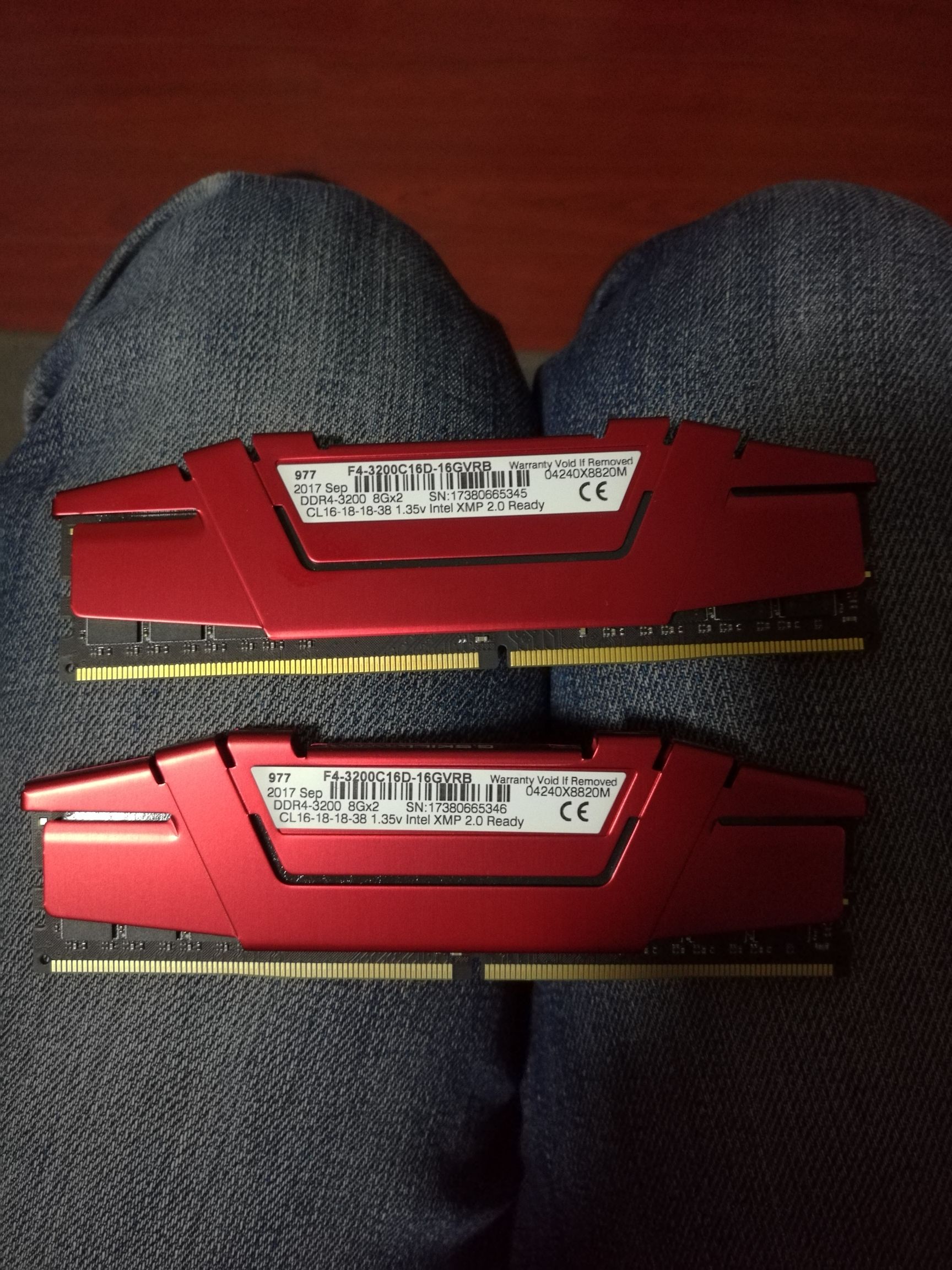 电脑硬件芝奇ripjaws3200c162x8gddr4