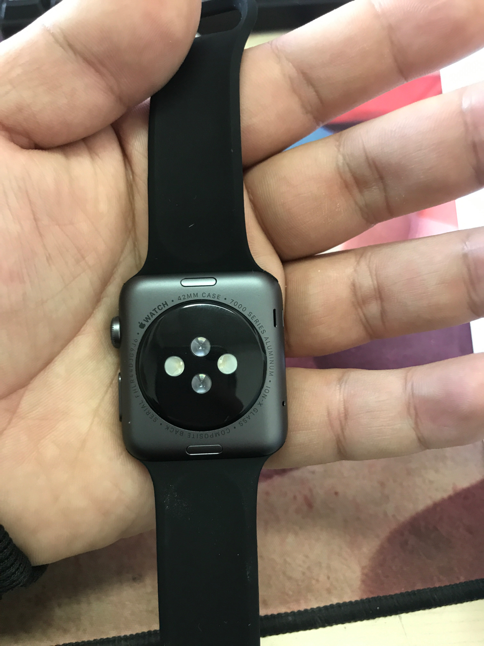 穿戴设备穿戴设备苹果applewatch42mm一代运动黑全套