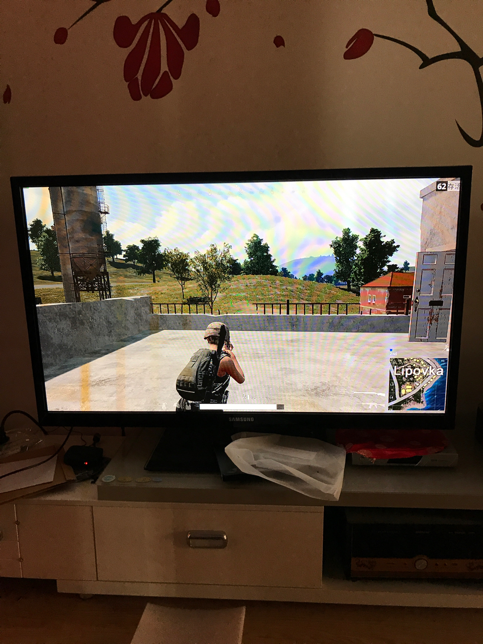 60寸等离子电视吃鸡的可行性验证