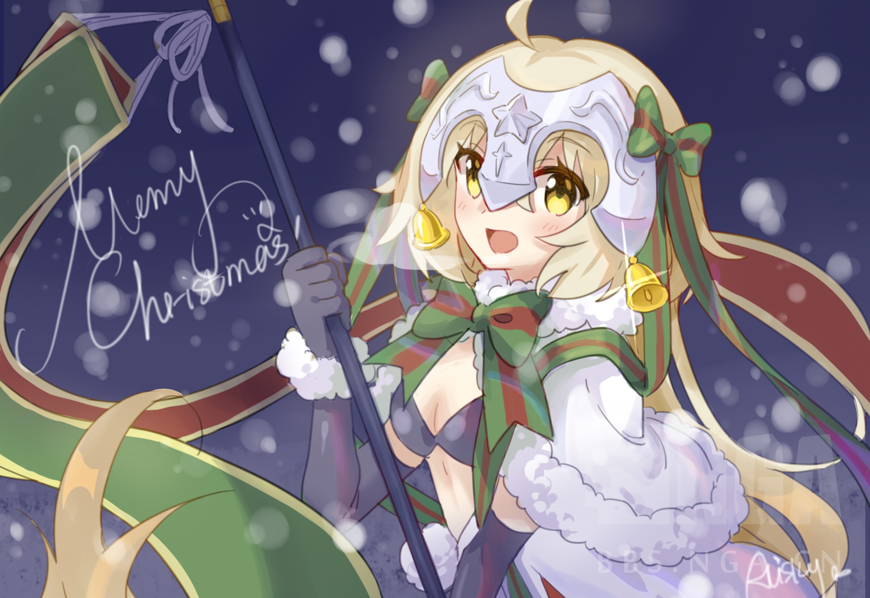 [艺术审美e-] 画了一张可爱的贞德祝大家圣诞节快乐