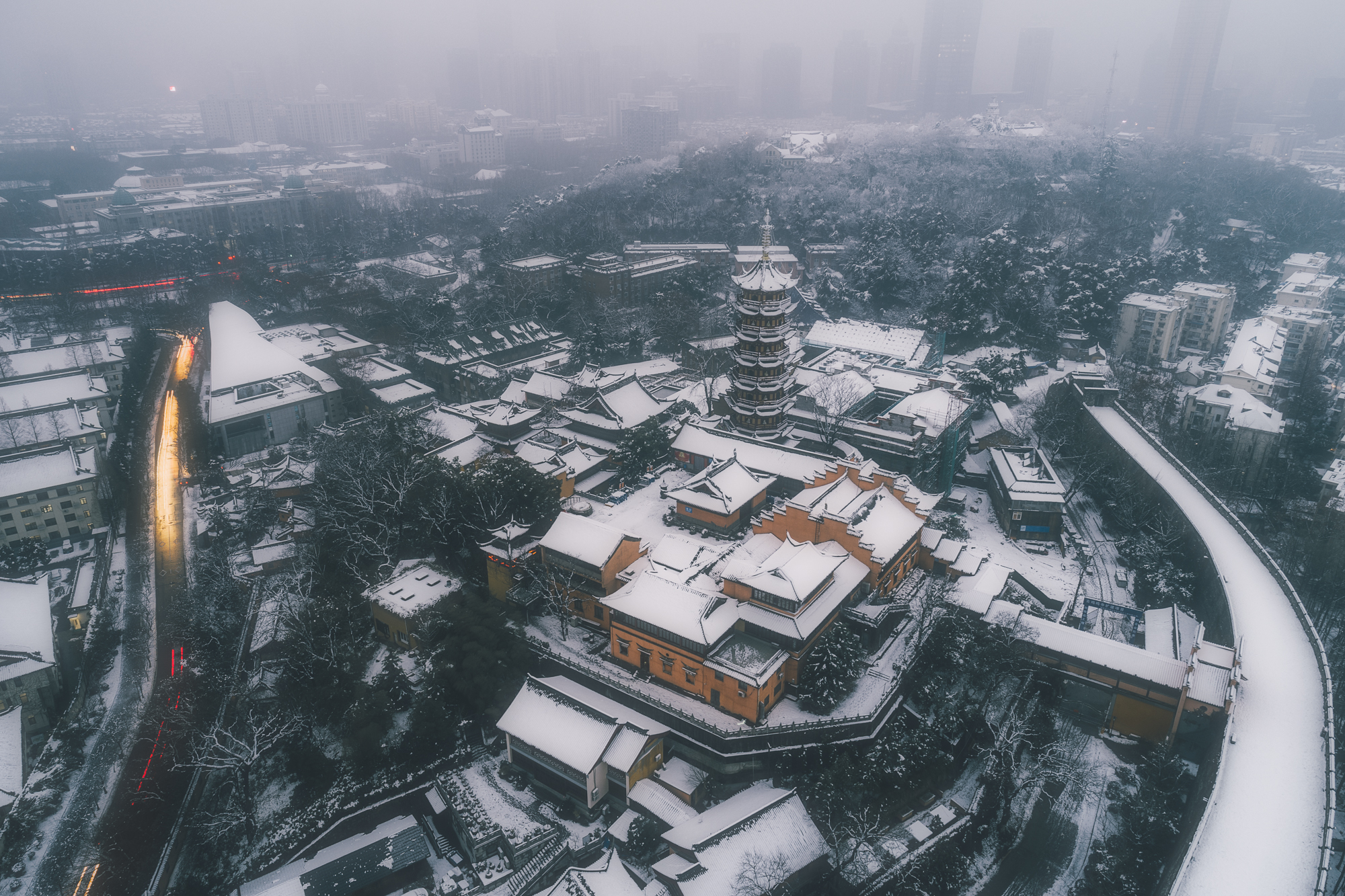 南京下雪天图片图片