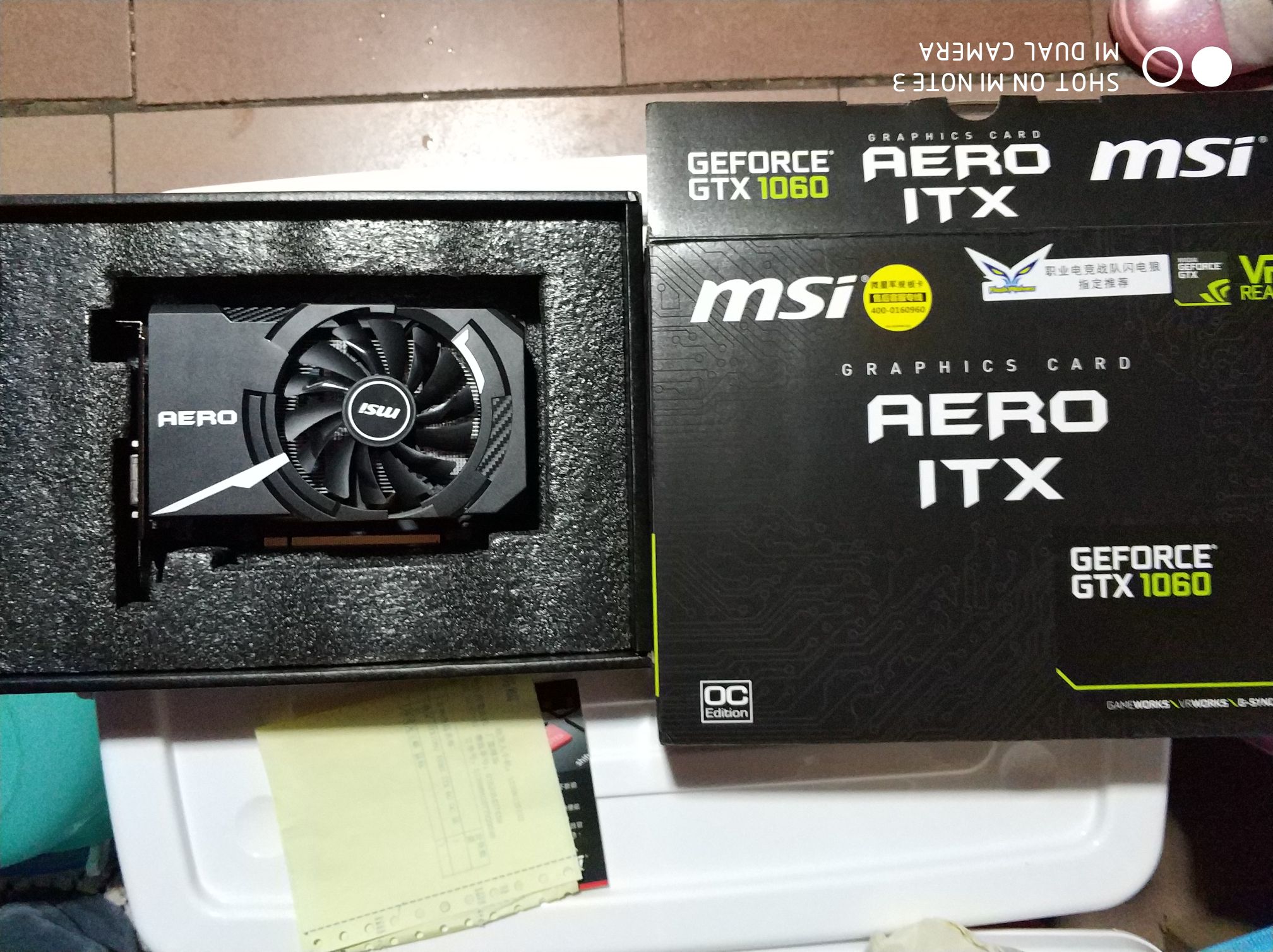 [电脑硬件]嗯,出一块自用的微星gtx1060 6g