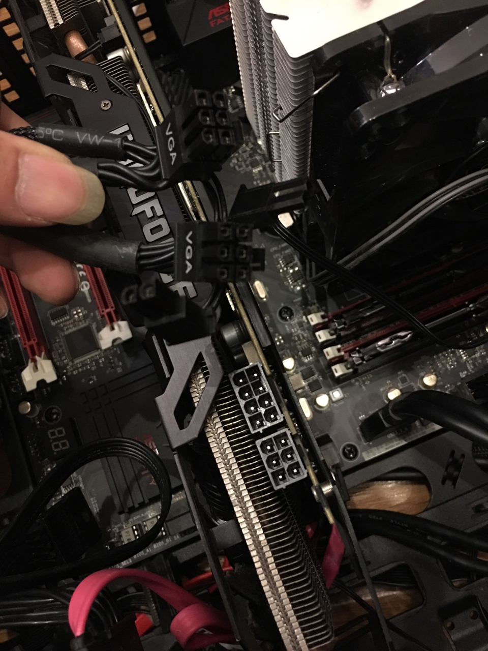 显卡供电这样一根1带2,8 6就可以了?