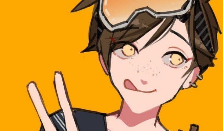 手绘百变女孩猎空妈妈我好像恋爱了